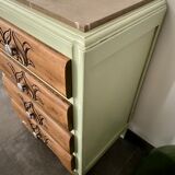 Small commodity 4 drawers art deco