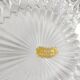 Glass dish with English silver-plated metal rim