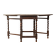 Antique gateleg table from the 1920s, solid oak