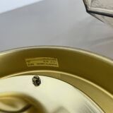 Ceiling Light "Iron Rings" made of Brass and Glass by Glashütte Limburg, Germany, 1970s