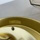 Ceiling Light "Iron Rings" made of Brass and Glass by Glashütte Limburg, Germany, 1970s