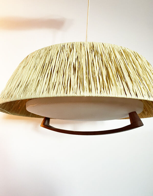 Teak pendant light Maison Temde Leuchten