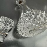Cristal d'Arques carafe, Longchamps model, 1980s