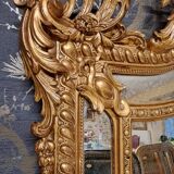 19th century mirror with parecloses 173 x 105