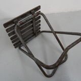 Ensemble industriel de 2 tables d’appoint métalliques