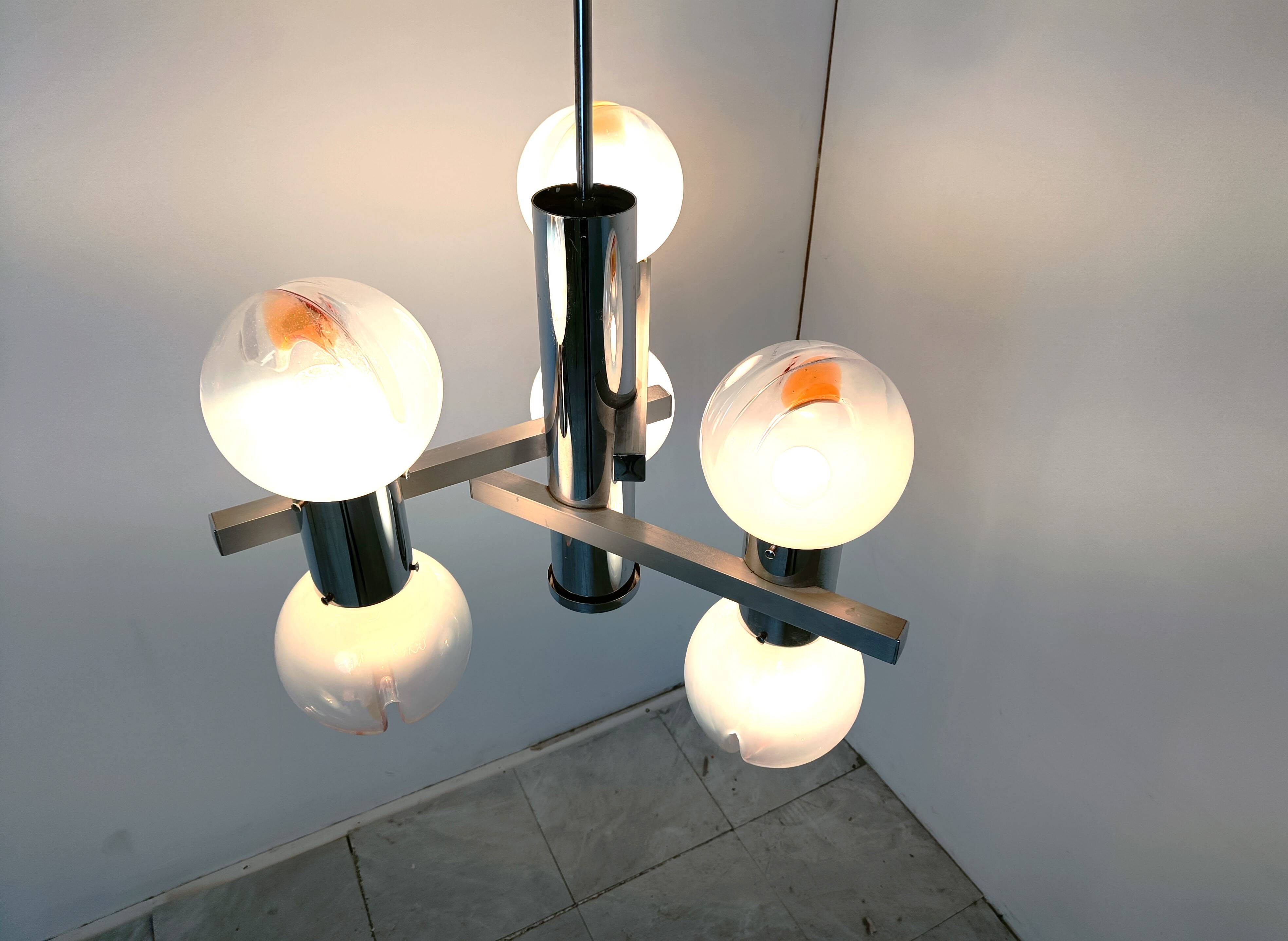 Vintage Mazzega chandelier, 1960s