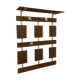 Wall coat rack