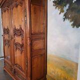 Louis XIV period carved oak wardrobe