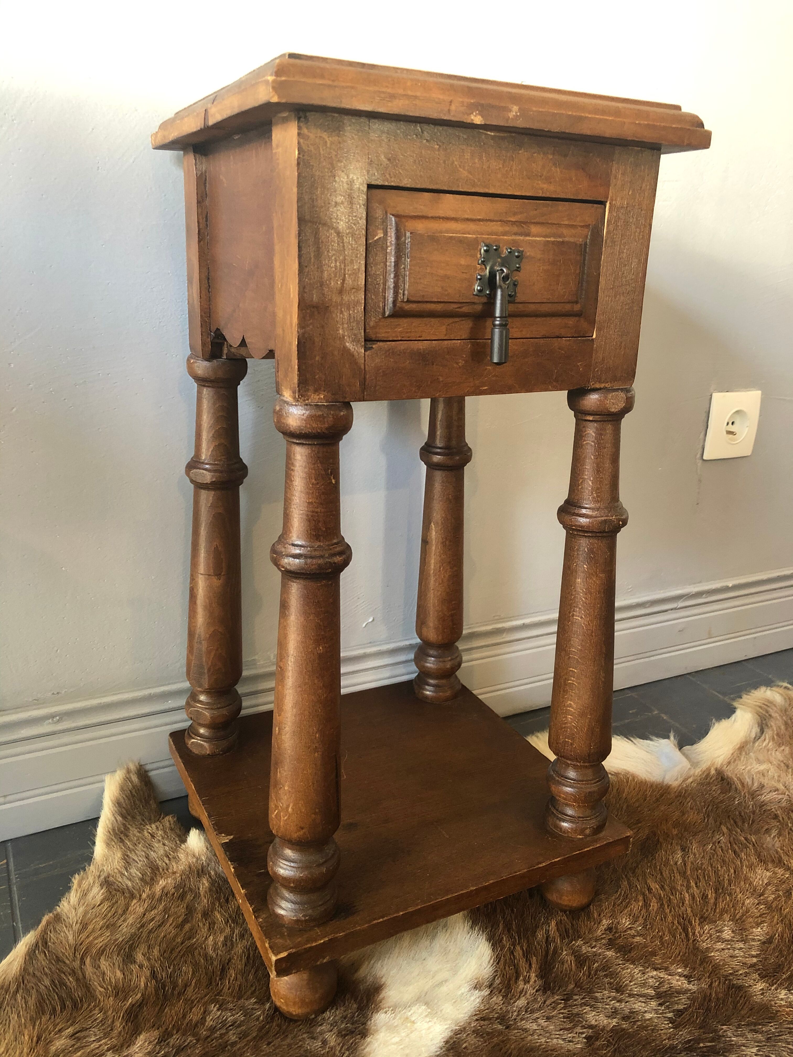 Old bedside table