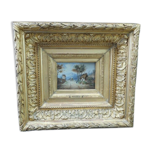 Peinture signe Allard du XIXème