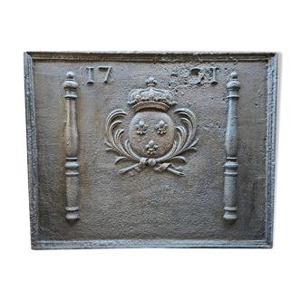 Plaque cheminée R. De France 81 x 64 cm