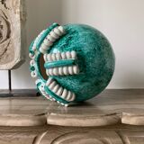 Vase green ball Gustave Asch for Primavera model ball called Sainte Radegonde