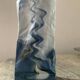 Vintage crumpled porcelain vase