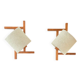 Pair of Scandinavian wall lights