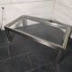 Chrome and gold metal coffee table by Romeo Rega from the 1970s.
