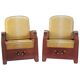 Paire de fauteuils Art Déco garniture style galuchat, circa 1930