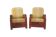 Paire de fauteuils Art Déco garniture style galuchat, circa 1930