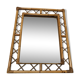 Miroir vintage en rotin 51x66cm