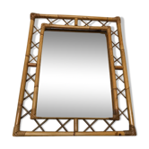 Vintage rattan mirror  51x66cm