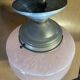 Art Deco globe pendant light, Clichy glass, pale pink, early 20th century.