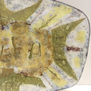 Grand panneau mural artistique ou pièce maîtresse en faïence, Italie