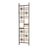 Superb vintage rattan and beech wood screen