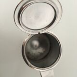 Silver metal coffee maker