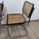 Trio de chaises par marcel breuer modele b 32