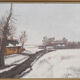 Painting, The Winterscape”, Scandinavian design, 1960s