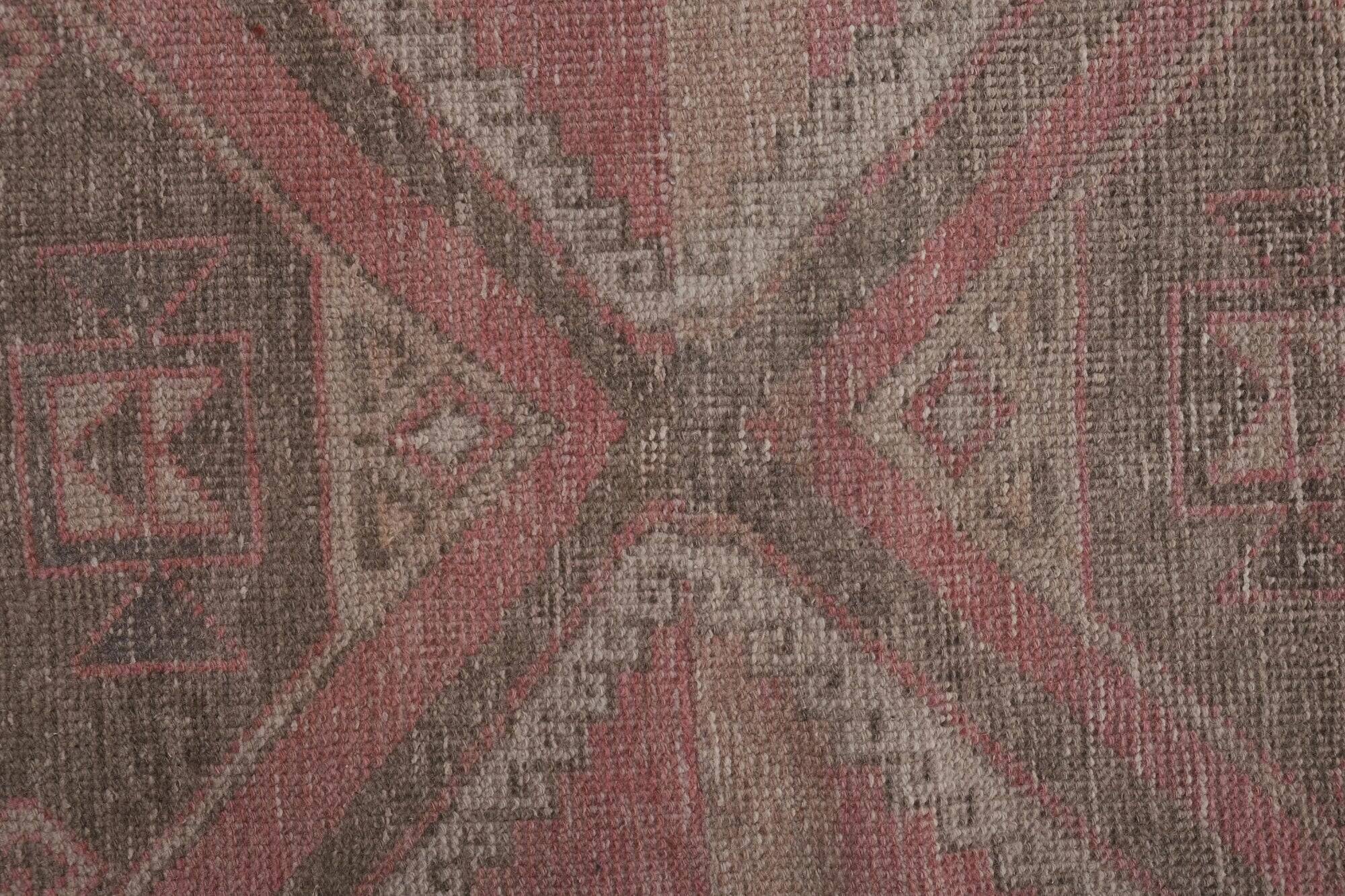 Vintage Turkish hallway rug 91x723 cm