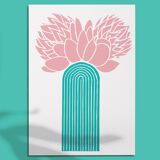 Protea I - Linocut