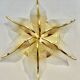 Maison Sciolari glass and gilt wall lamp, Palm model! Italy 1980