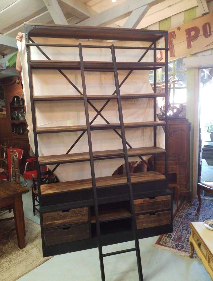 Industrial bookcase
