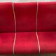 Wooden and velvet bench circa 1900