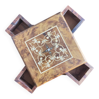 Secret jewelry box in Thuya burl