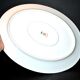 Oval dish in Limoges porcelain W.GUERIN &Cie decorated with floral garlands