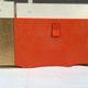 Vintage Jaz flip flap alarm clock model Vibric - 1974 - Orange and Gold
