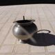 Fine pewter milk jug