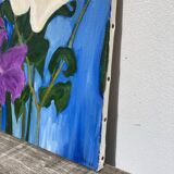 Painting, oil on canvas flowers