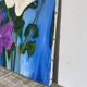 Tableau, huile sur toile fleurs