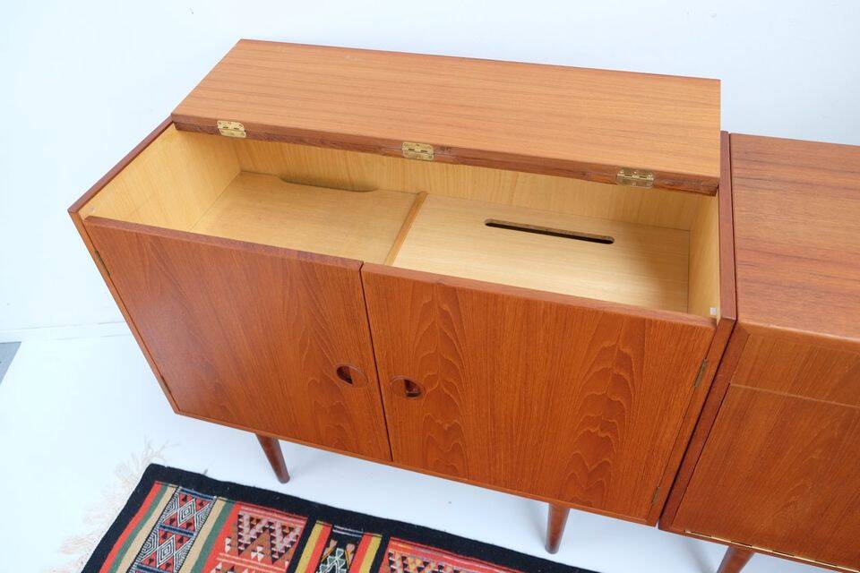 Meubles HiFi vintage des années 60, commode, buffet, teck, style rétro