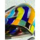Vase multicolore moderne en verre de Murano