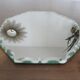 Miroir octogonal biseauté Saint Gobain années 40 50 21 cm X 21 cm