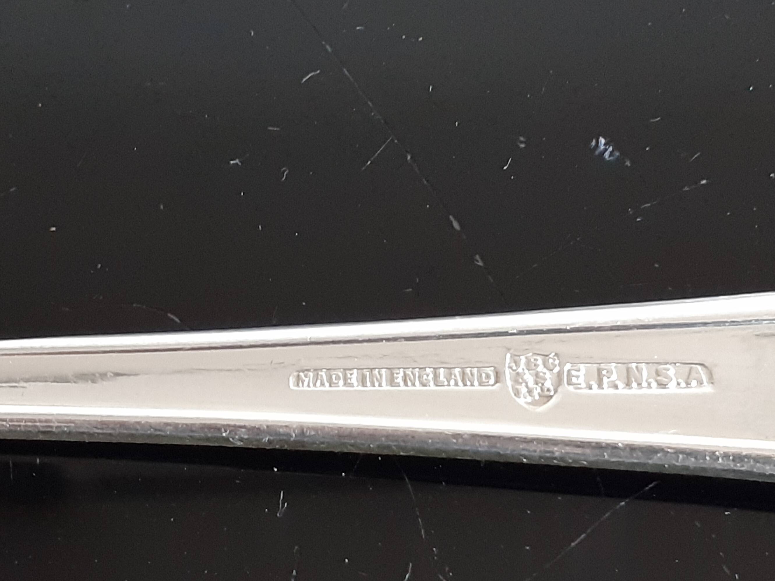 Set of 12 silver plated fish knives and 12 forks
