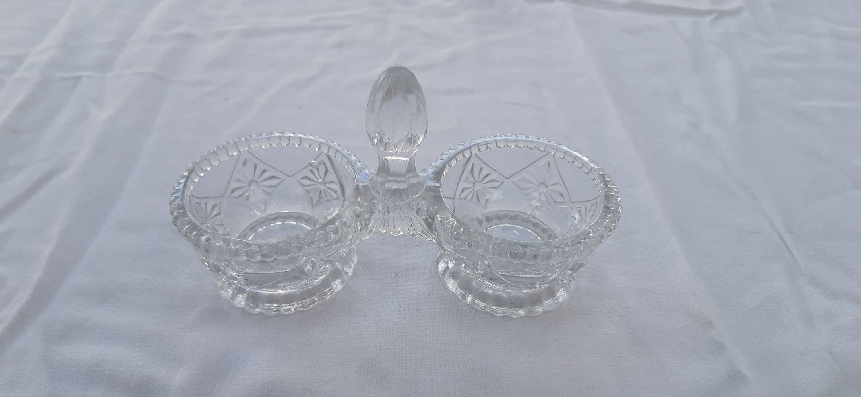 Old salt and pepper shaker signed portieux