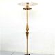 French work from the 1930s Wrought iron floor lamp decorated with gold leaf H. 160 cm