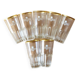 Looza - advertising item - set of 7 vintage fruit juice glasses