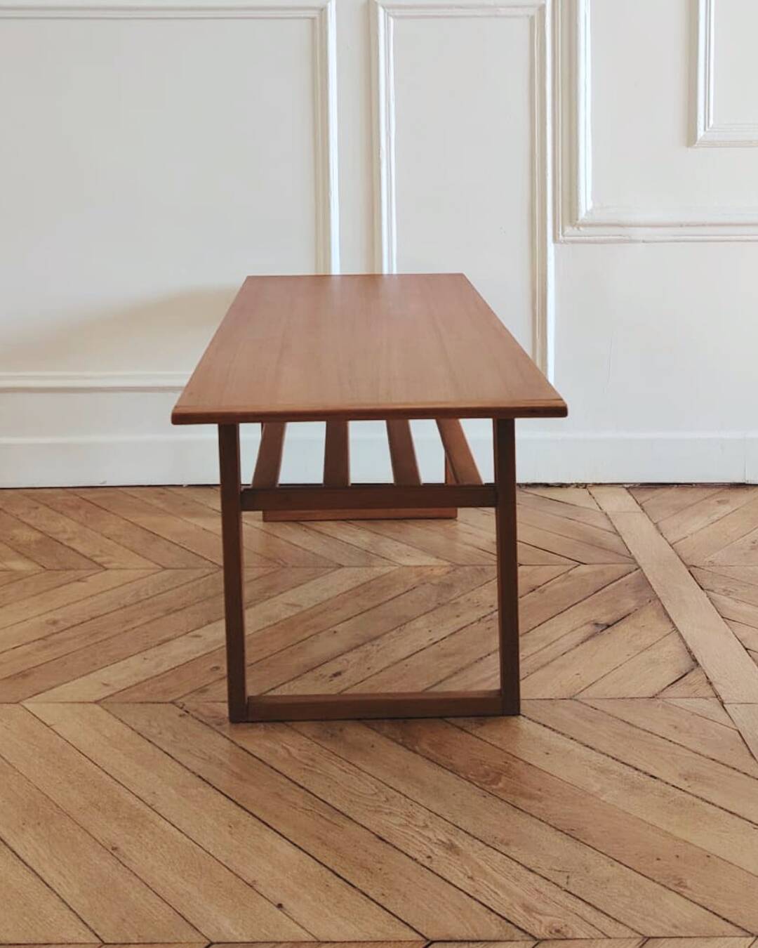 Renovated vintage coffee table, Scandinavian style, 1950s-60s.