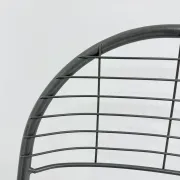 Niels Gammelgaard for Ikea grey wire metal folding chair, 1970s