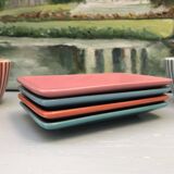 4 vintage ceramic coffee mugs edited by lbvyr circa